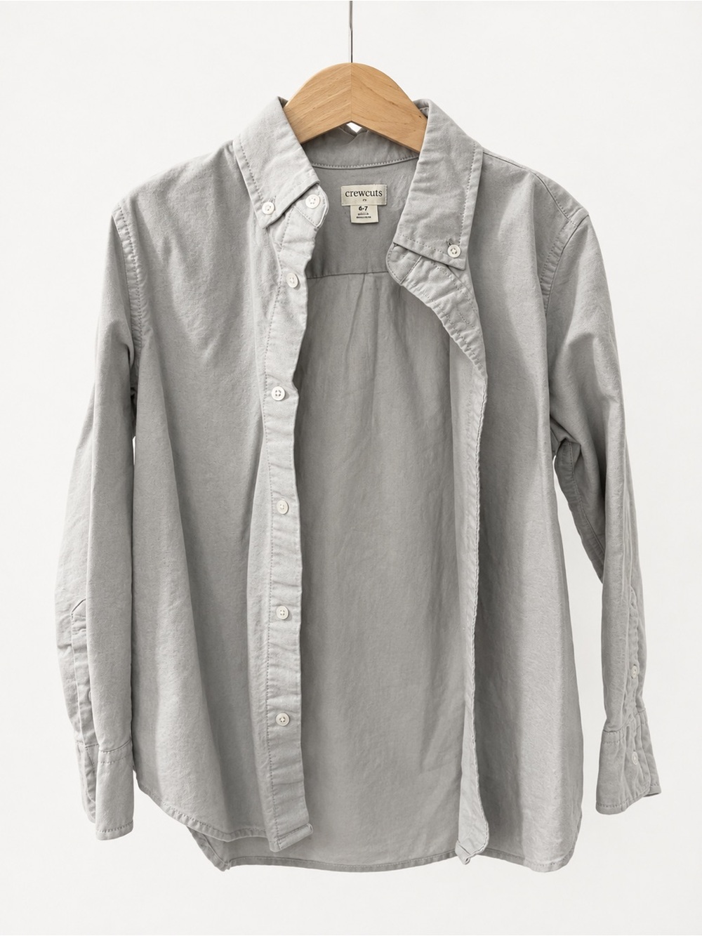 J. Crew Light Gray Button-Down Shirt - Boys